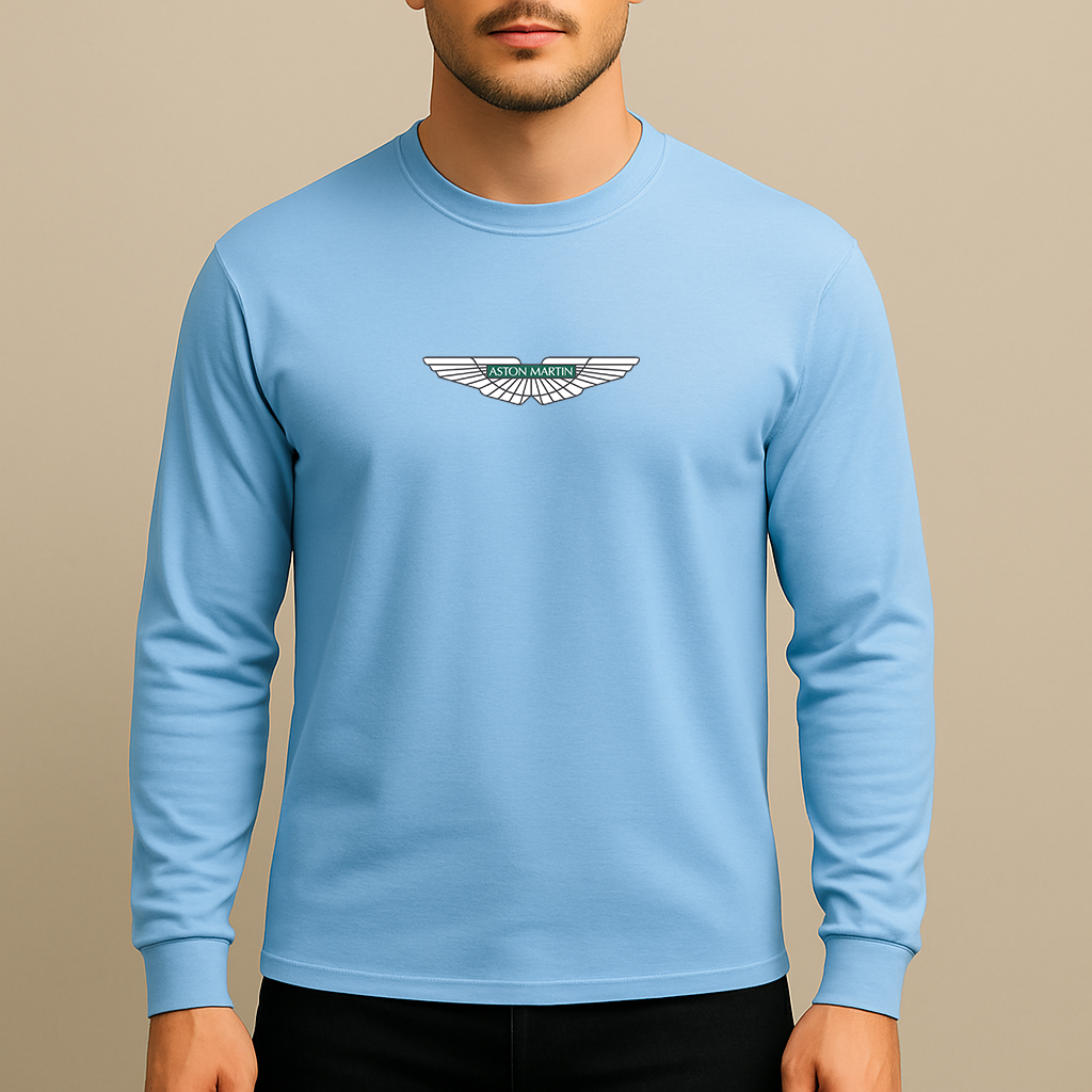 Men's Aston Martin Motorsports Car Long Sleeve T-Shirt
